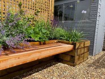 Garden bench seat