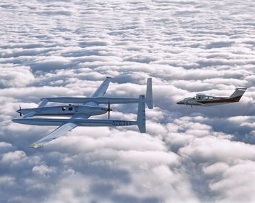 Voyager Aircraft heads home after historic 9-day flight chased by designer Burt Rutan, brother of Vo