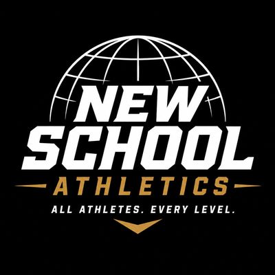 Logo for New School Athletics with slogan.
