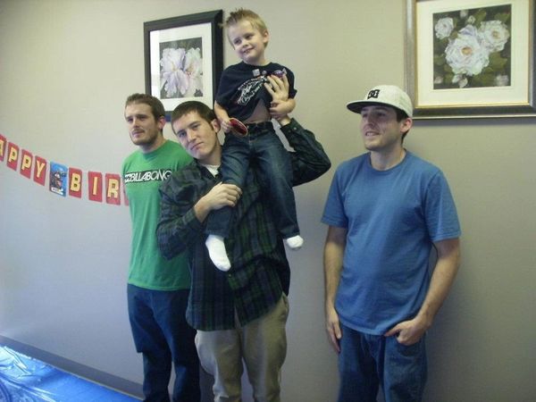 FROM LEFT TO RIGHT: Stephen, Christopher, Donnelly, and Billy