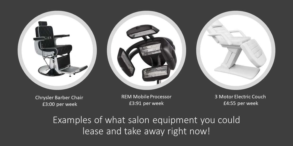 Salon furniture leasing provided by Inspiring salons Ltd. I finance capital purchase & stock finance