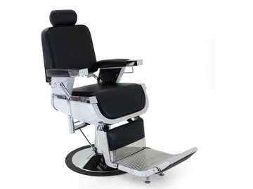 REM's Emperor Classic Barber Chair in black is an iconic barbers chair. A retro flair Shaver Chair