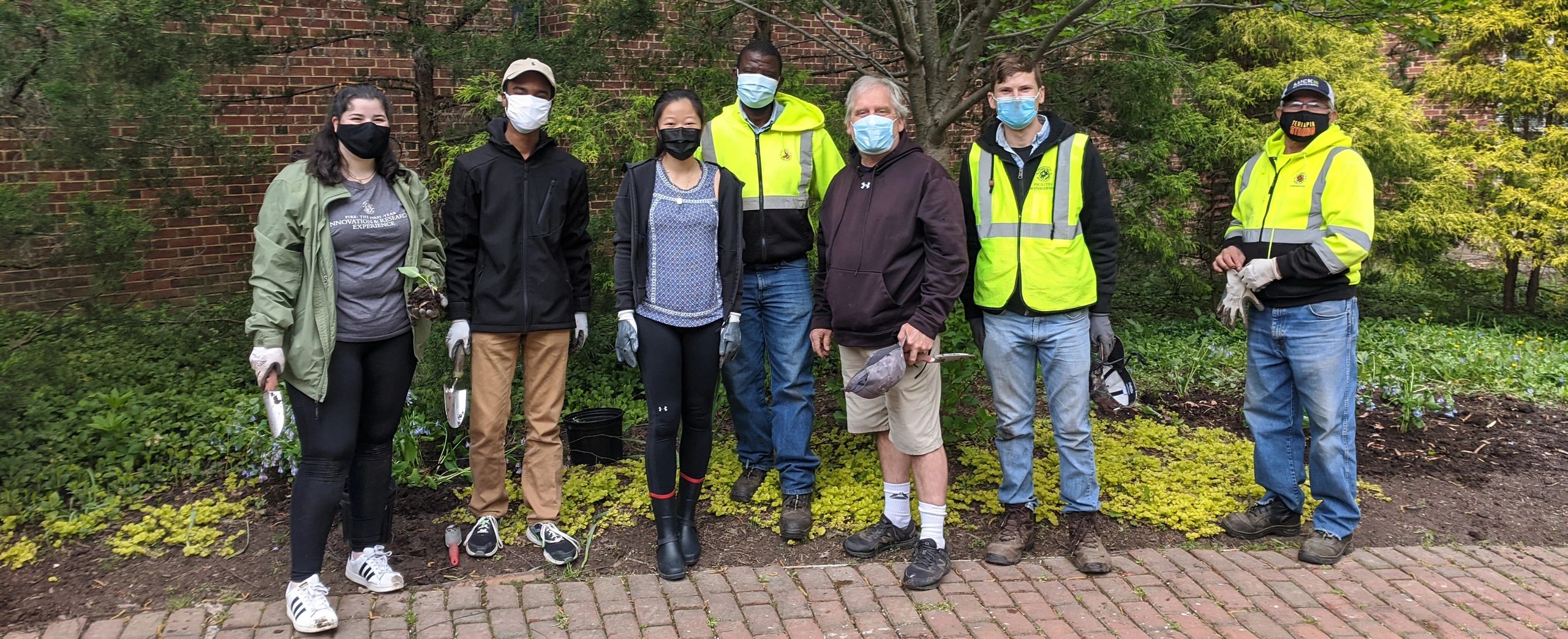 Rebekah and Joshua - planting Myrtensia, MIke, Alfonso, Bleriot