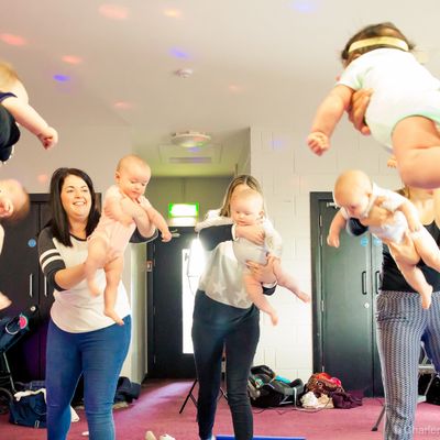 Baby Yoga Class with parents and babies