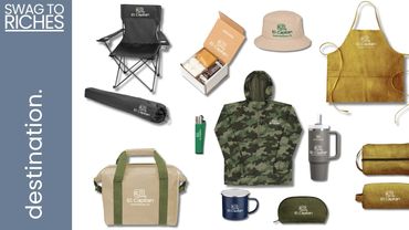 Airbnb, camp sites, resorts, hotels all benefit from branded swag for retail, marketing and memories.