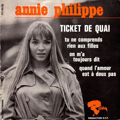 Cover of Annie Philippe first single Ticket de Quai