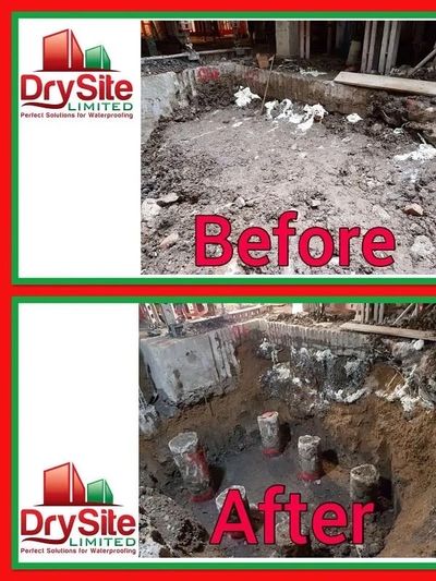 Before and after Ground Stabilisation 