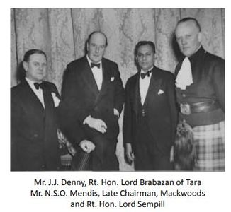 Mr. J.J. Denny, Rt. Hon. Lord Brabazan of Tara, Mr. N.S.O. Mendis, Rt. Hon. Lord Sempill