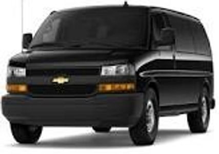 Picture of Black Chevy Van