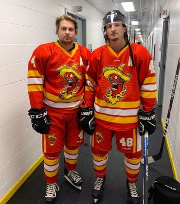 Hockey Jersey with Hot pepper logo