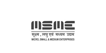 Logo of MSME, representing Micro, Small & Medium Enterprises in India.