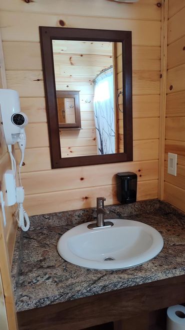 Cabin Full bathroom Camping Campground