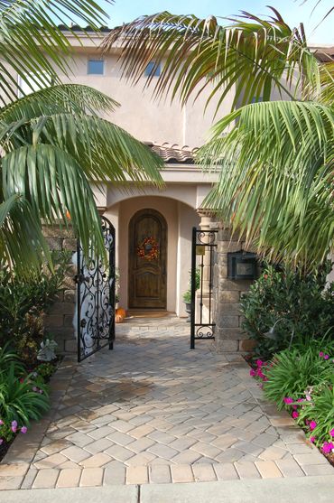Front entrance steel gate . Iron Work Traditional home