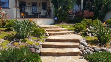 Flagstone steps