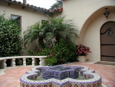 Spanish morrocan theme fountain
