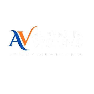 Logo of Auvfanta Systems with slogan.