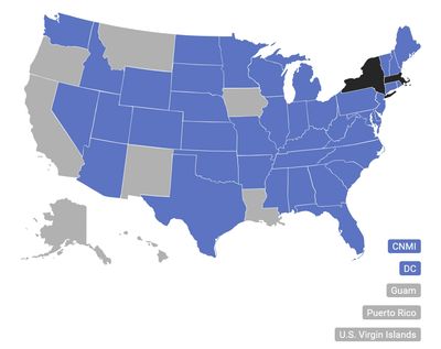 Psypact map of authorization to practice.