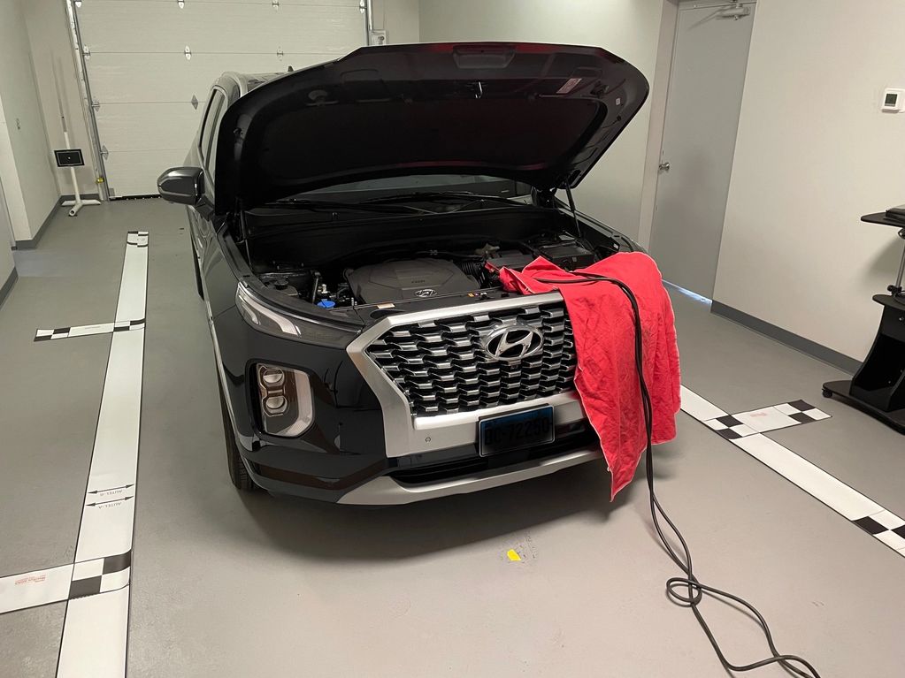 Performing a around view camera calibration on a Hyundai