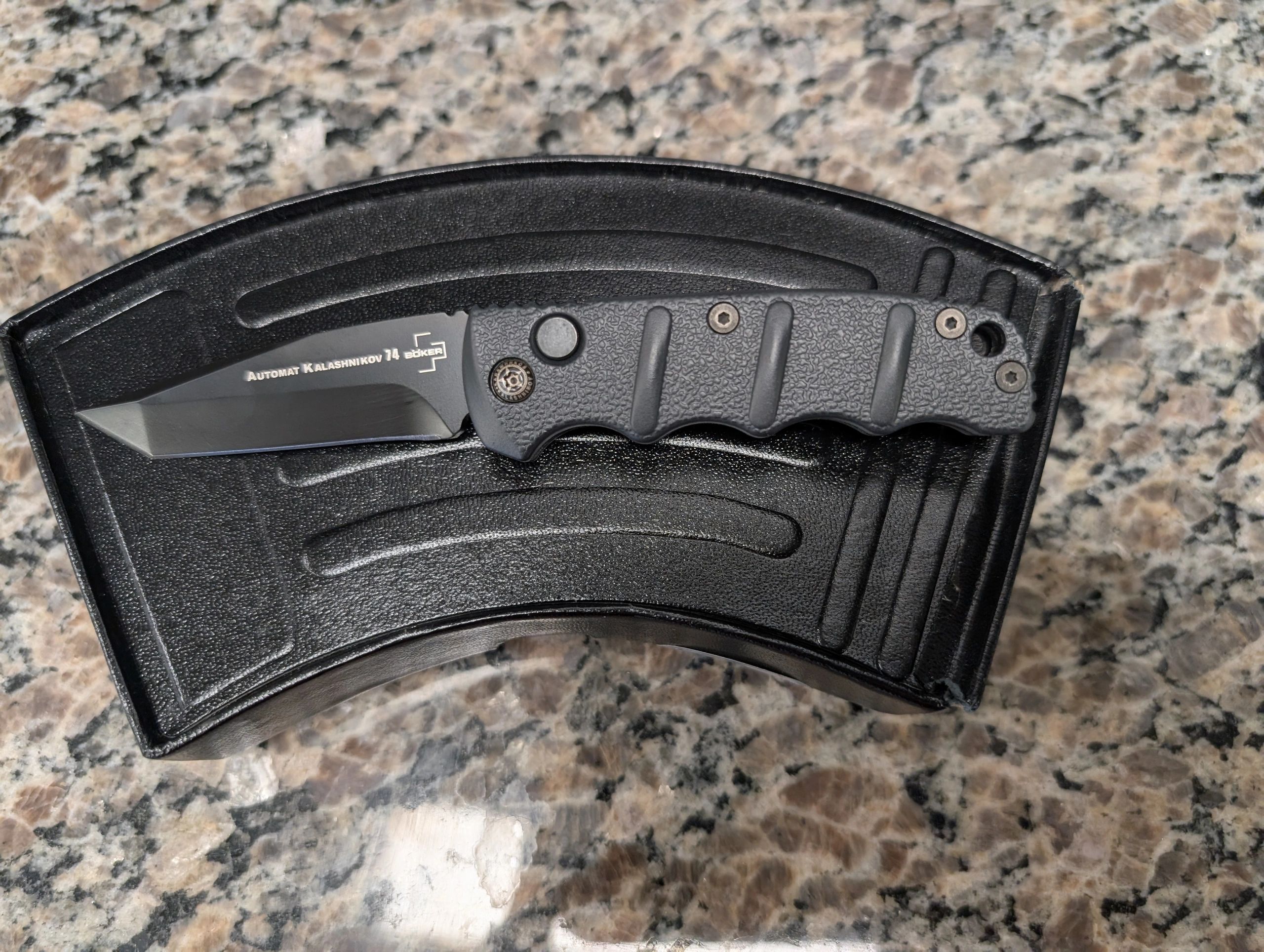 Win a Boker Kalashnikov 74 Manual Knife! Only 20 tickets available — just $20 each. Grab yours in-st