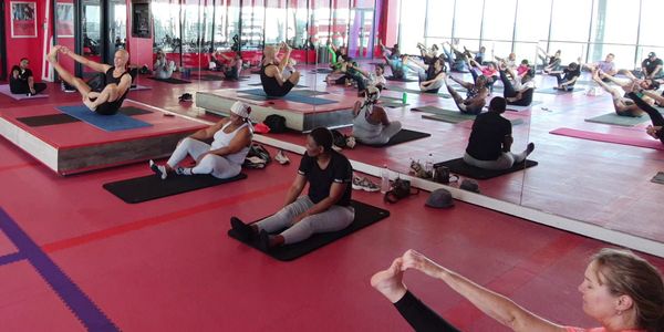 Teaching Yoga at Virgin Active