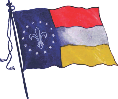 Flag of the Louisiana Purchase Exposition - The 1904 Worlds Fair