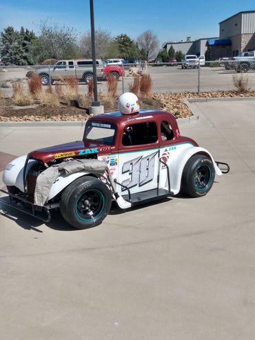 Brown white color Car