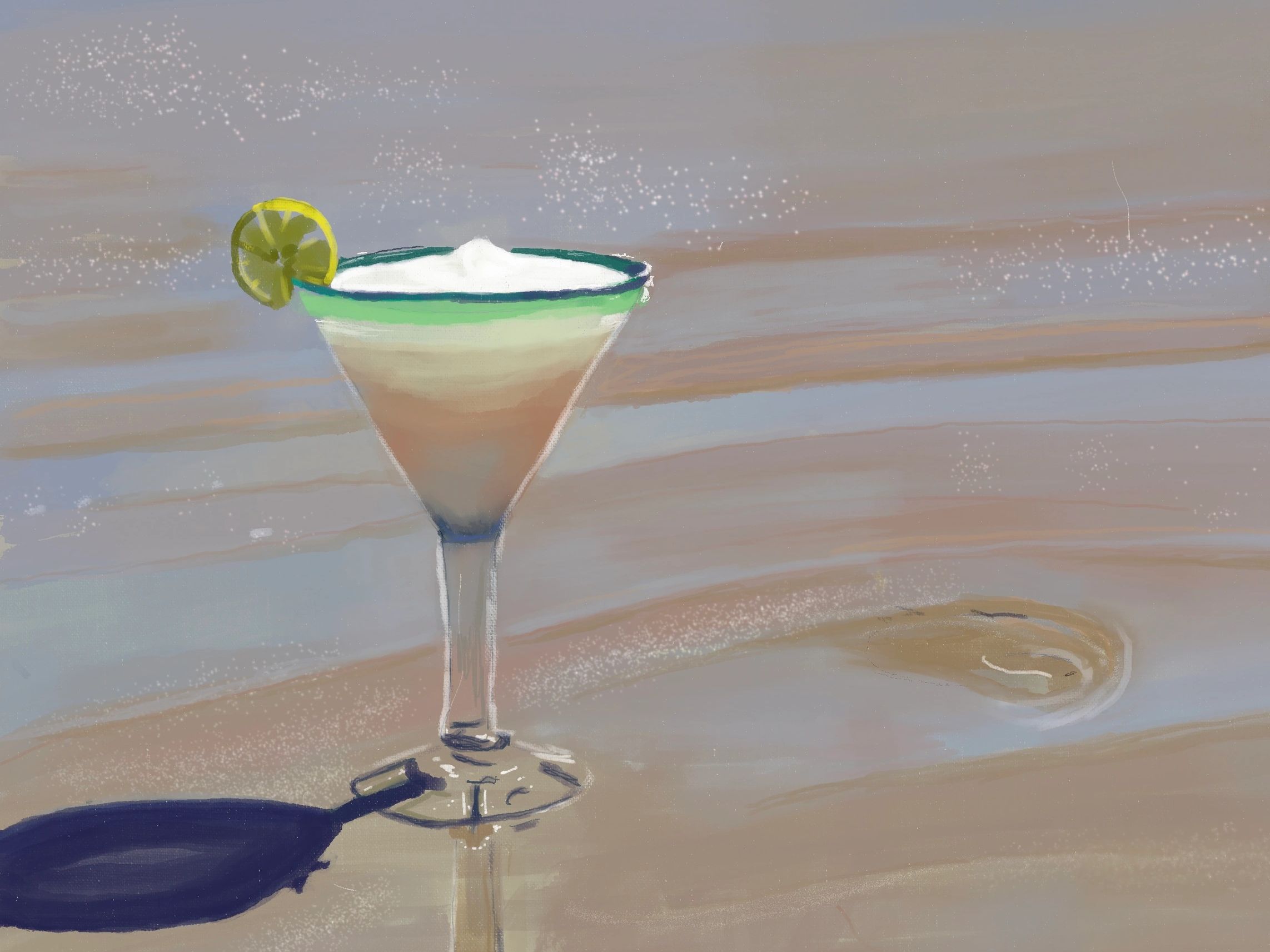 Margarita on the beach