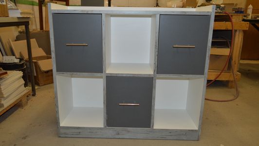 Custom Hotel Furniture, Custom Laminate Dresser with storage cubby's