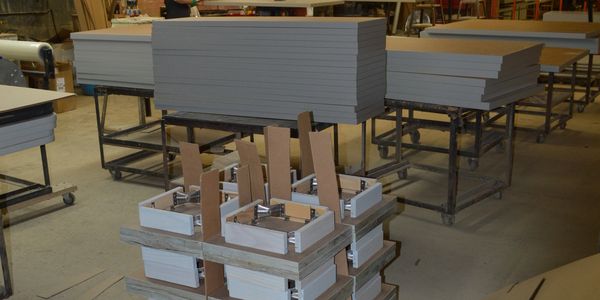 Workbench Tops, table tops, wood bases, furniture production
