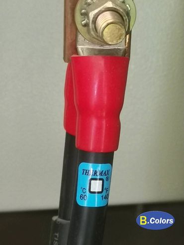 การใช้ แผ่นวัดอุณหภูมิ THERMAX วัดอุณหภูมิข้อต่อ สายไฟ หรือก้างปลา