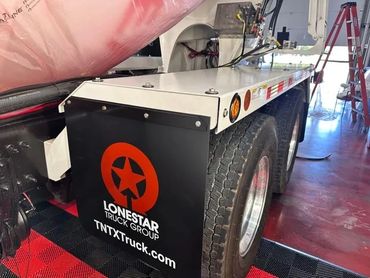 Industrial coating on Cement truck