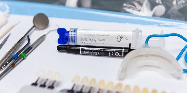 Dental tools on a table
