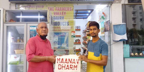 Under the banner of Maanav Dharm, a week long campaign was launched in Lotus Boulevard Espacia socie