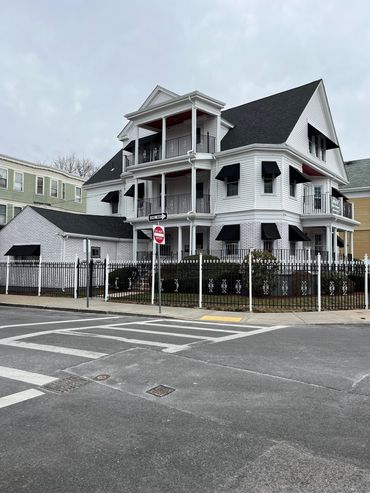 rebuilt porch and added new siding in Newton, MA