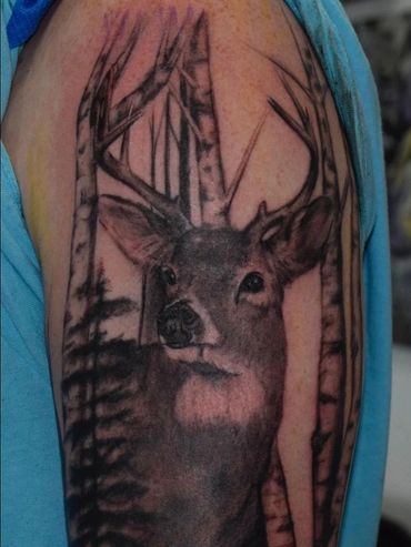deer tattoo