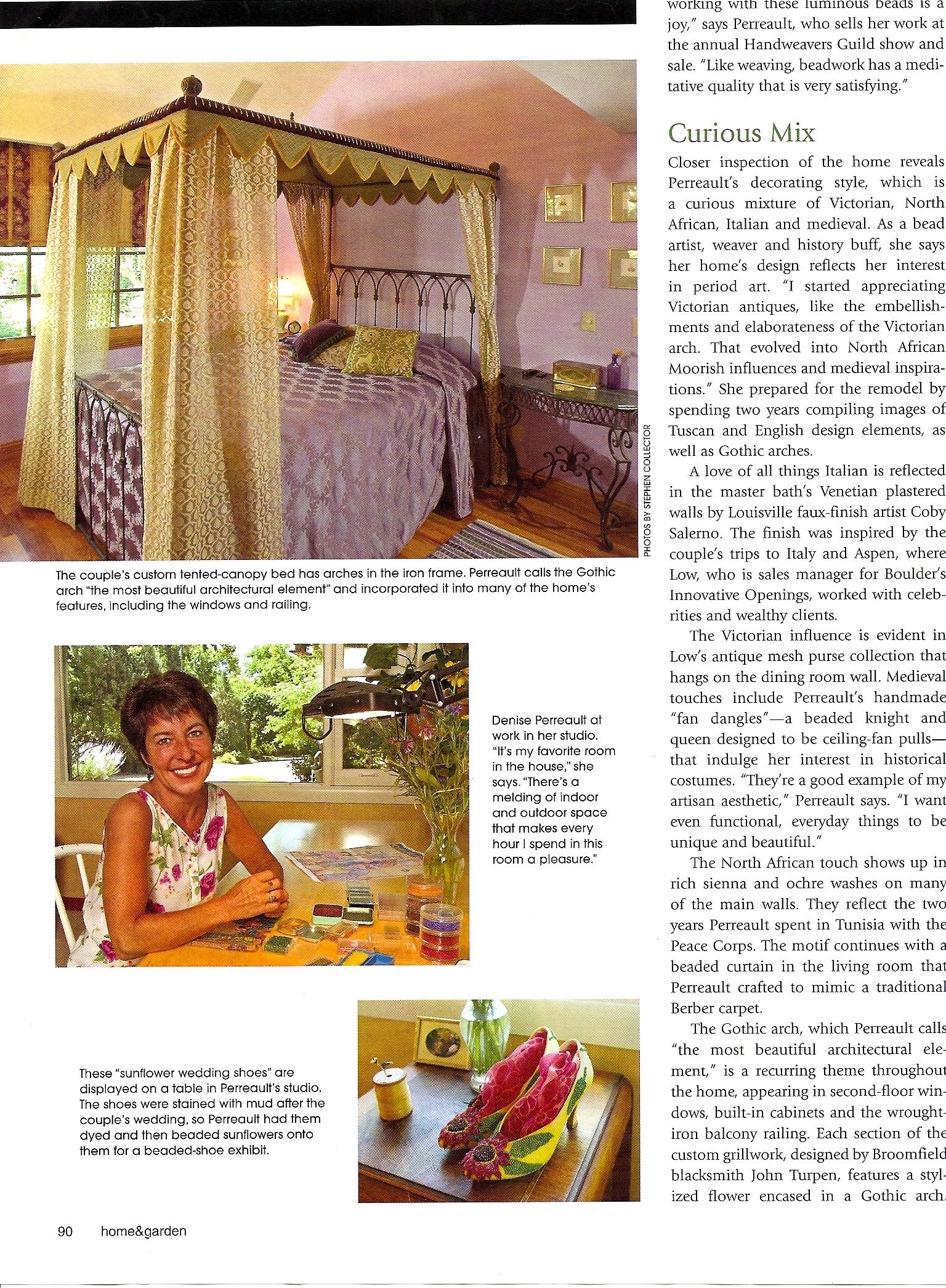 Boulder County Home & Garden, magazine article, page 3 of 4.