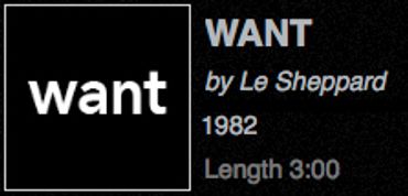 Le Sheppard "WANT"