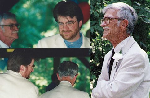 Robert M. Sheppard, Sr (Dad / Pops) & Edward LeRoy Sheppard (Le / me) - our wedding day 9.7.97