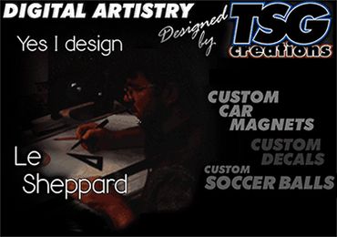 TSGcreations is about design and creativity .. Le Sheppard