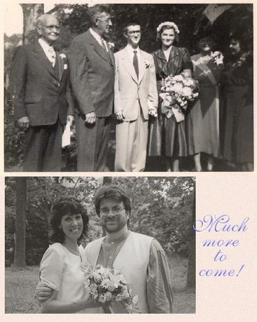 Wedding Days - Mom (Rusty Fulmer) and Dad Sheppard - and Le and Mary Jane (Tettemer) Sheppard