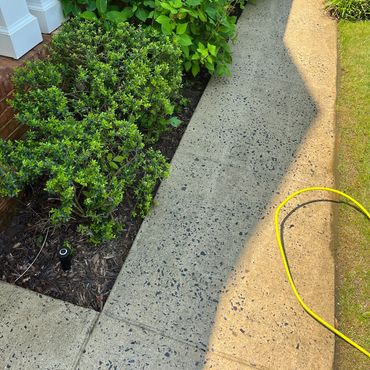 Pressure washed walkway