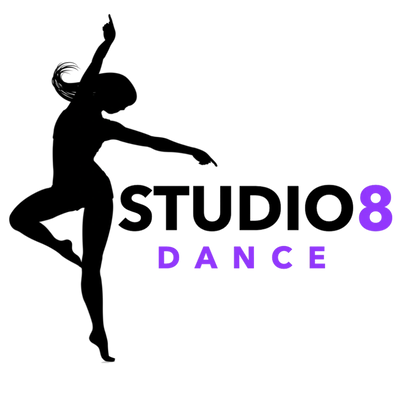 Silhouette of a dancer with text 'TUTU 8 Dance' in purple.