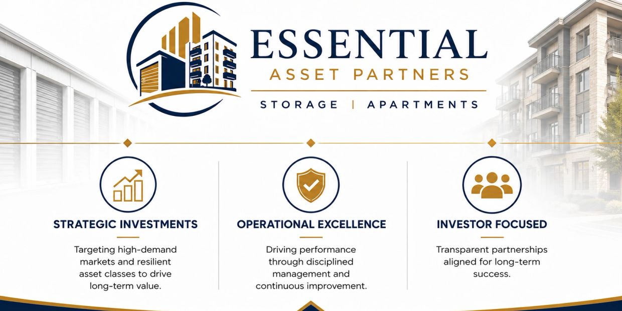 Essential Asset Partners: Strategic investments and operational excellence in storage and apartments.
