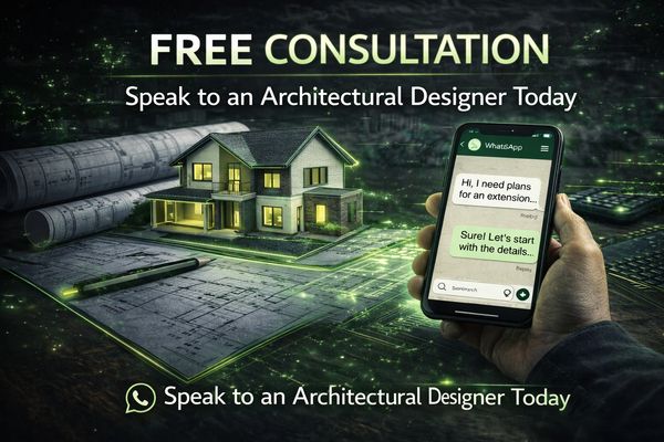 Free consultation for architectural design via WhatsApp chat.