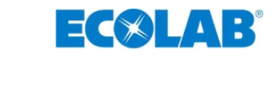 Ecolab logo in blue with a starburst in the letter O.