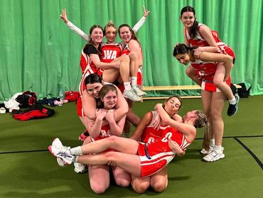 celebrating with your netball team