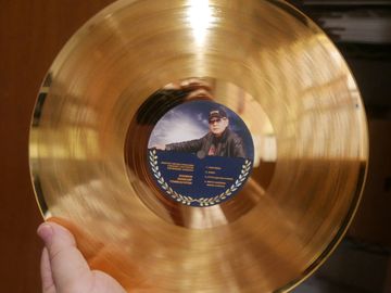 custom gold award record personalized music