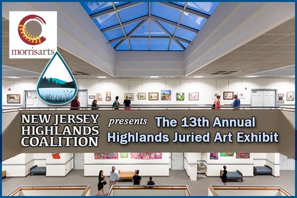 Announcement for 13th Annual Highlands Juried Art Exhibit in New Jersey.