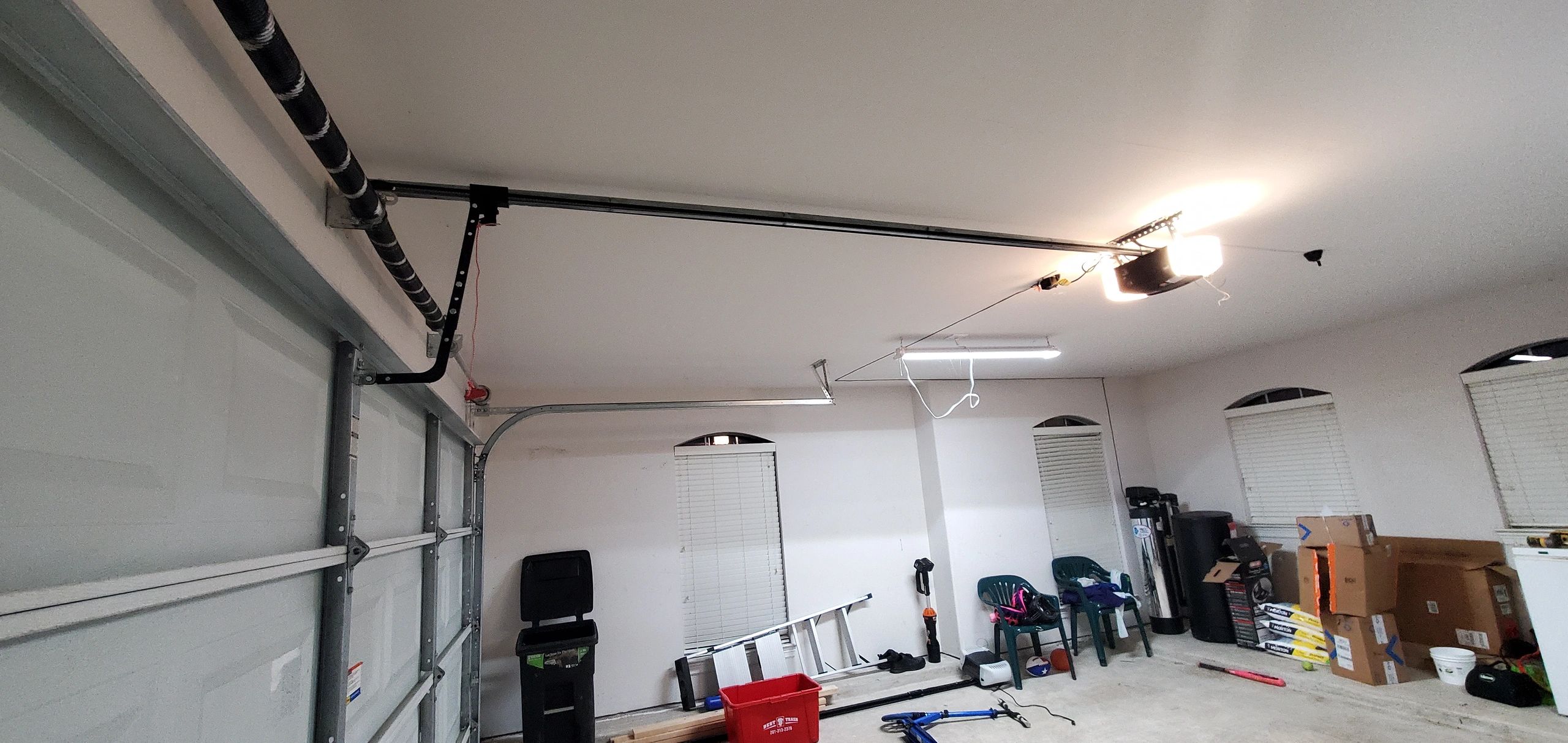 Garage door opener installation