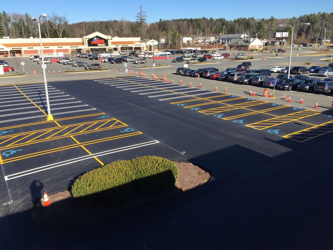 Citymark Striping of parking lot in Massachusetts